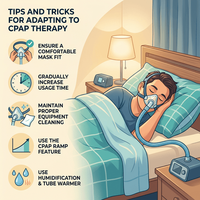 Tips para acostumbrarte a tu máquina CPAP rápidamente